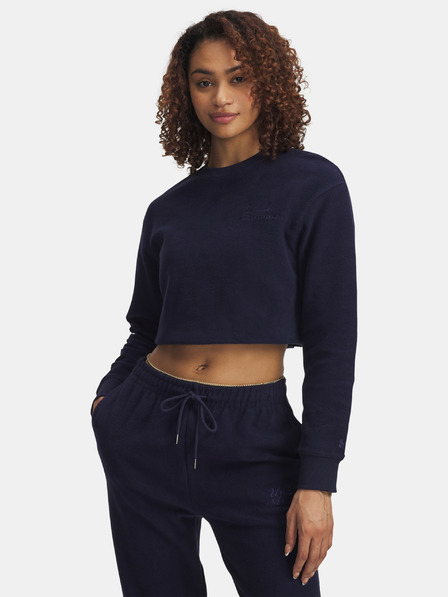 Under Armour Női Under Armour Icon Terry Varsity Pulóver-KÉK