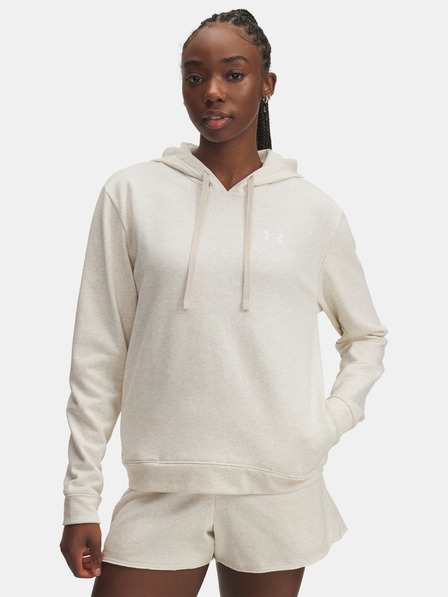 Under Armour Női Under Armour UA Rival Terry Kapucnis Felső-BARNA