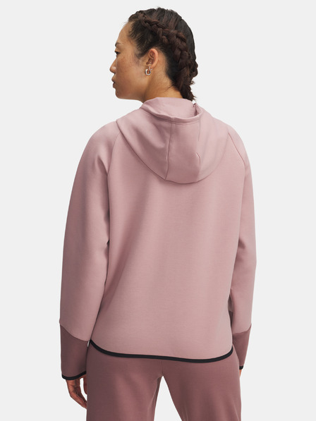 Under Armour Női Under Armour Unstoppable Polár Cipzáras Felső-RÓZSASZÍN