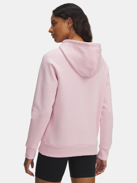 Under Armour Női Under Armour UA Rival Flc Csillogó Kapucnis Felső-RÓZSASZÍN