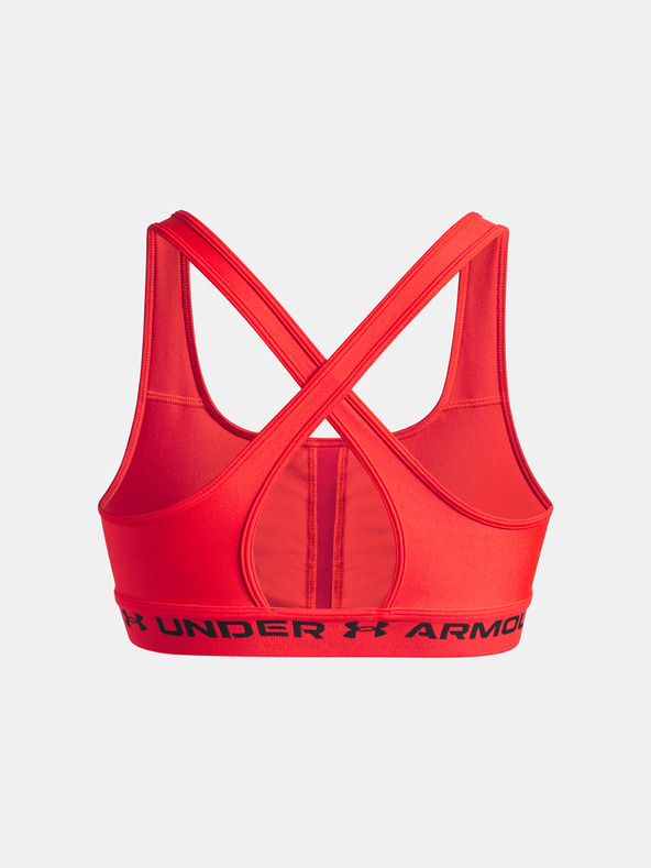 Under Armour Női melltartó Under Armour Crossback Mid Bra-RED