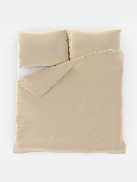 Kvalitex Egyszemélyes pamut gyermekágyneműhuzat 140x200, 70x90cm törtfehér