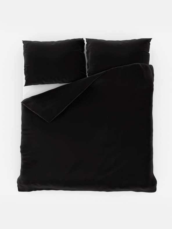 Kvalitex Szatén hosszabbított ágynemű LUXURY COLLECTION 140x220, 70x90cm fekete