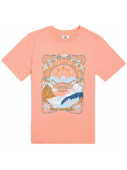 O'Neill O'Neill FRONT GRAPHIC Lány póló Lazac