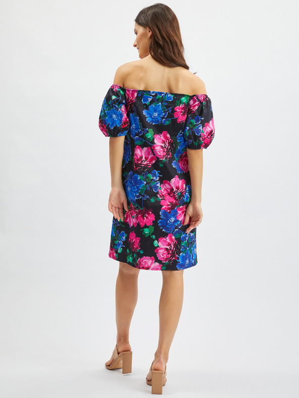 Orsay ORSAY rózsaszín-fekete virágmintás női ruha