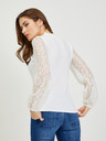 Orsay ORSAY krémszínű női póló csipkével