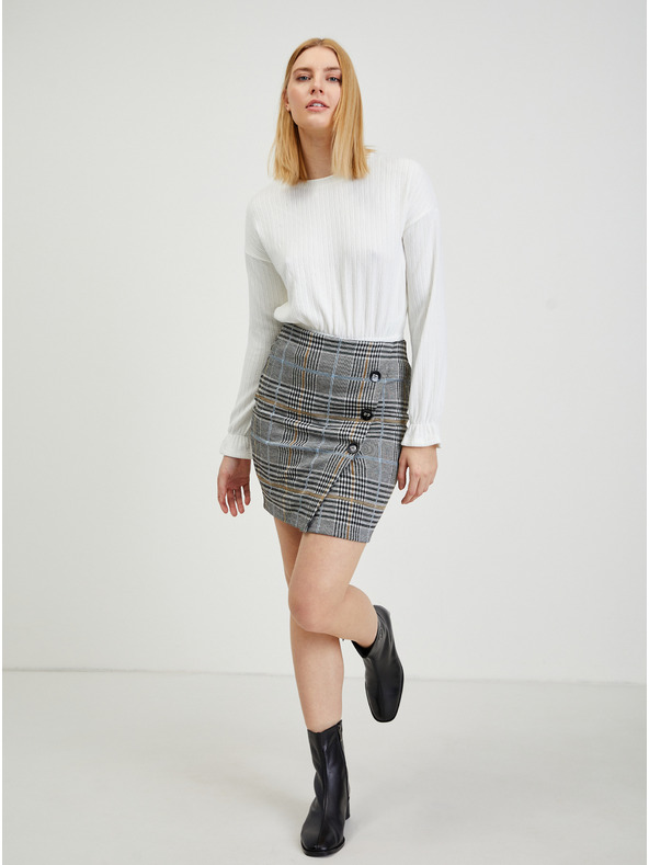 Orsay ORSAY szürke kockás női ceruzaszoknya