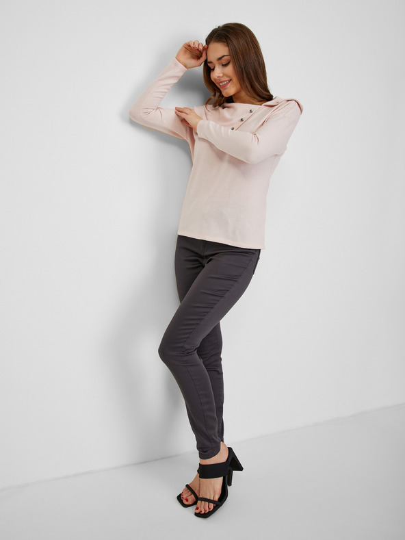 Orsay ORSAY világosrózsaszín női póló díszítő elemekkel