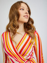 Orsay ORSAY fekete-narancssárga csíkos női ruha