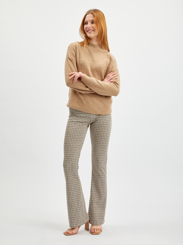 Orsay ORSAY világosbarna mintás női pulóver