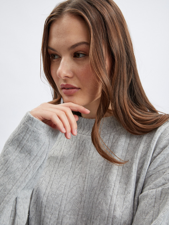 Orsay ORSAY világosszürke mintás női pulóver