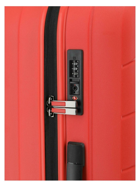 Travelite Travelite Burano L utazóbőrönd Málna