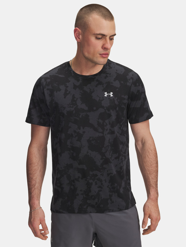 Under Armour Férfi póló Under Armour UA Launch Printed SS-GRY