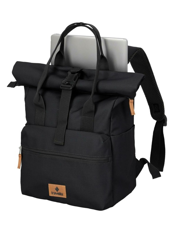 Travelite Travelite Basics rövid fogantyús tekercses hátizsák Black