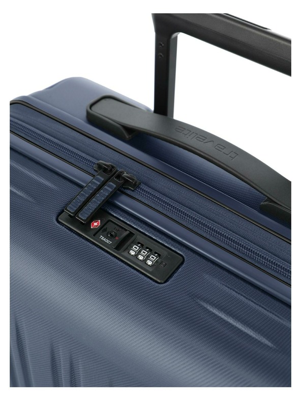 Travelite Travelite Dynamiic S bővíthető utazóbőrönd Denim blue