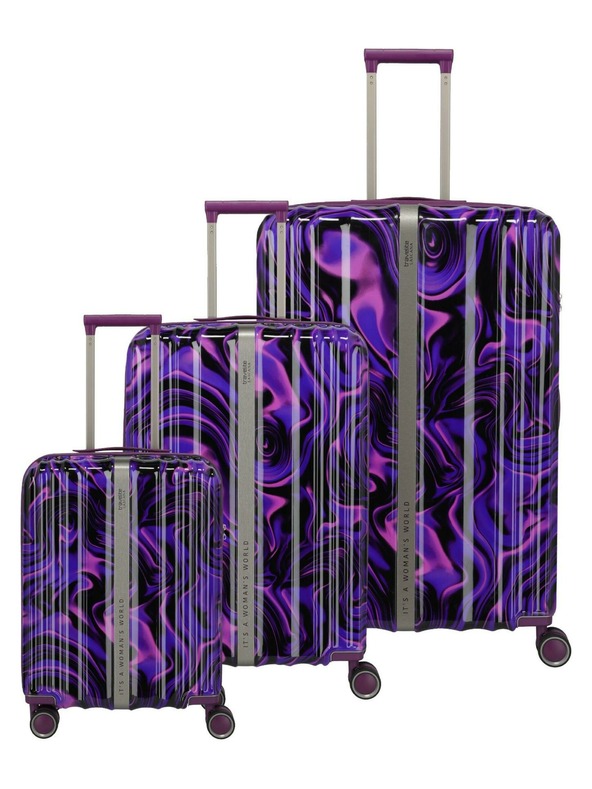 Travelite Travelite Lascana Edition S,M,L utazóbőrönd szett Purple Swirl