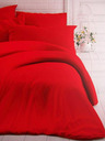 Kvalitex Francia egyszínű pamut ágyneműhuzat 240x200, 70x90cm piros