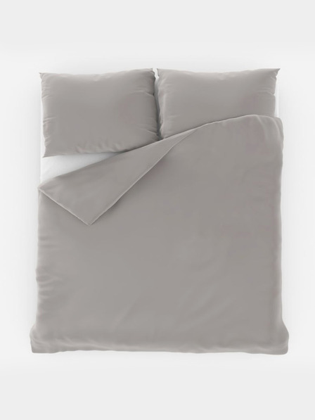 Kvalitex Szatén francia hosszított ágynemű LUXURY COLLECTION 1+2, 240x220, 70x90cm világosszürke