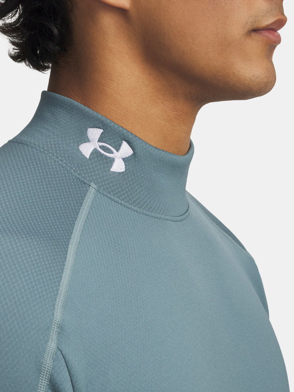 Under Armour Férfi póló Under Armour Cold Weather Grid LS Mock-BLU