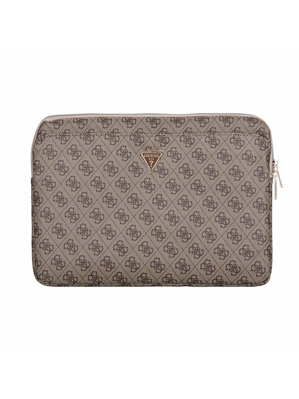 Guess Guess PU 4G Triangle Logo Notebook Tok 14" Barna