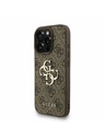 Guess Guess PU 4G Metal Logo Szíjas Hátlap iPhone 16 Pro Max-hoz Barna