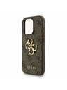 Guess Guess PU 4G Metal Logo Szíjas Hátlap iPhone 15 Pro Max-hoz Barna