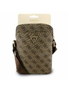 Guess Guess PU 4G Triangle Logo Táska 8" Barna