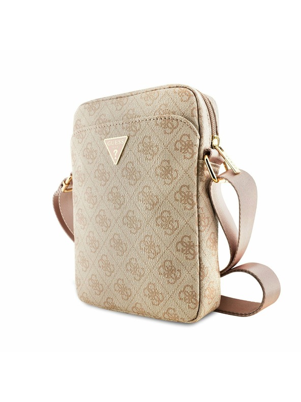 Guess Guess PU 4G Triangle Logo Táska 8" Rózsaszín