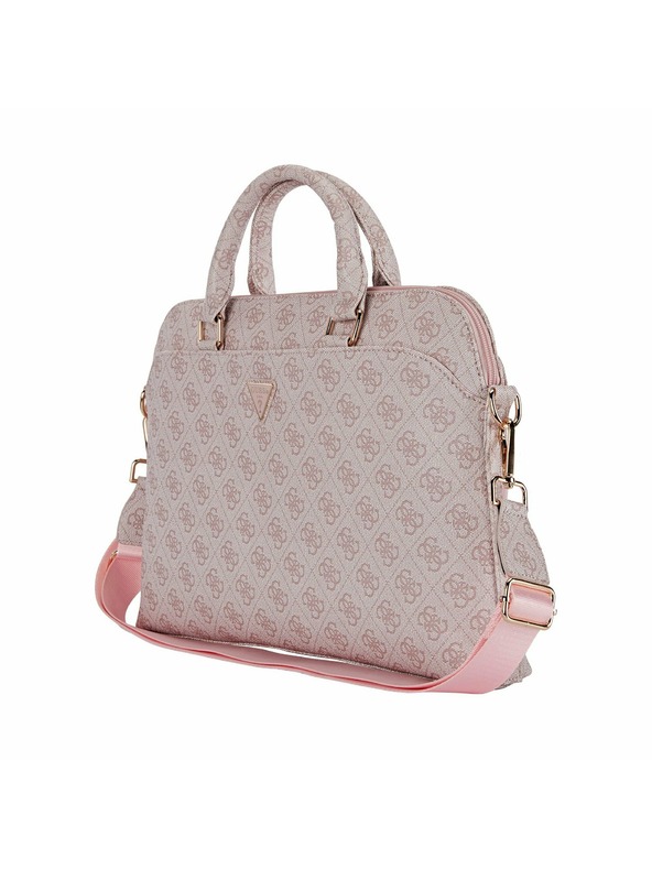 Guess Guess PU 4G Triangle Logo Notebook Táska 13/14/15" Rózsaszín