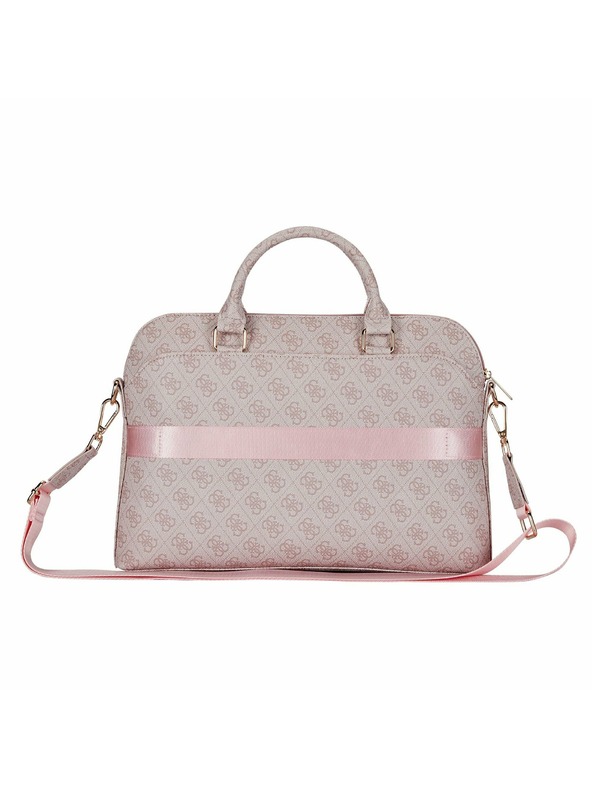 Guess Guess PU 4G Triangle Logo Notebook Táska 13/14/15" Rózsaszín