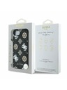 Guess Guess PU 4G Bazsarózsa MagSafe Hátlap iPhone 16e-hez Fekete