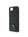 Guess Guess PU 4G Kis Metal Logo MagSafe Hátlap iPhone 16e-hez Szürke
