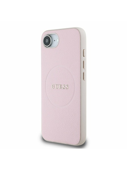 Guess Guess PU érdes klasszikus logó MagSafe hátlap iPhone 16e Pink