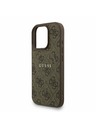 Guess Guess PU bőr 4G színes gyűrű szíj MagSafe hátlap iPhone 16 Pro Max Brown