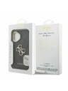 Guess Guess PU 4G fém logó állvány kamera keret hátlap iPhone 16 Black