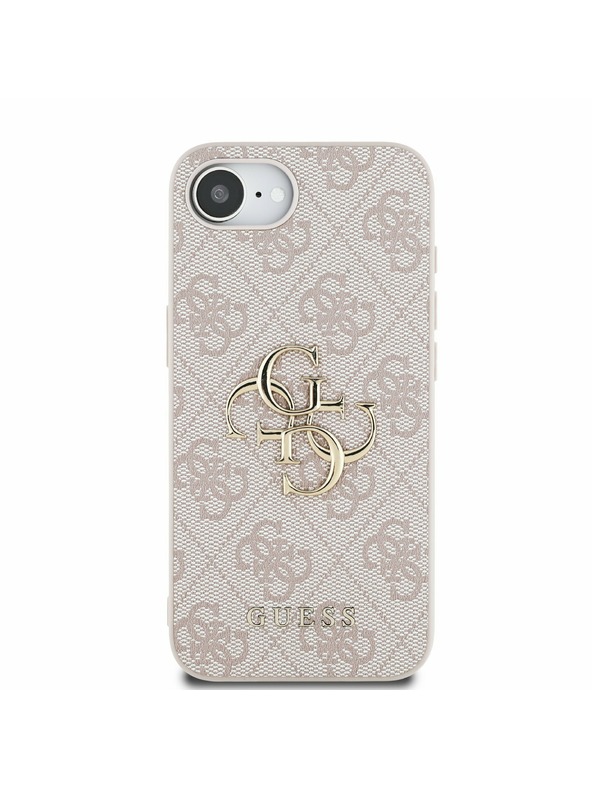 Guess Guess PU 4G fém logó hátlap iPhone 16e Pink