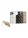 Guess Guess PC/TPU Krómozott Állvány Kamera Keret MagSafe Hátlap Cserélhető Hátlappal iPhone 16 Pro Max-hoz