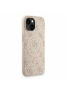 Guess Guess PU Bőr 4G Színes Gyűrű Pánt MagSafe Hátlap iPhone 15-höz Rózsaszín
