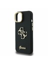 Guess Guess PU Mintás 4G Logó Állvány Kamera Keret Hátlap iPhone 15 Black