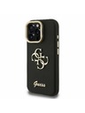 Guess Guess PU Mintás 4G Logó Állvány Kamera Keret Hátlap iPhone 16 Pro Black