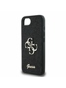 Guess Guess PU Fixed Glitter 4G Metal Logo Hátlap iPhone 16e Black