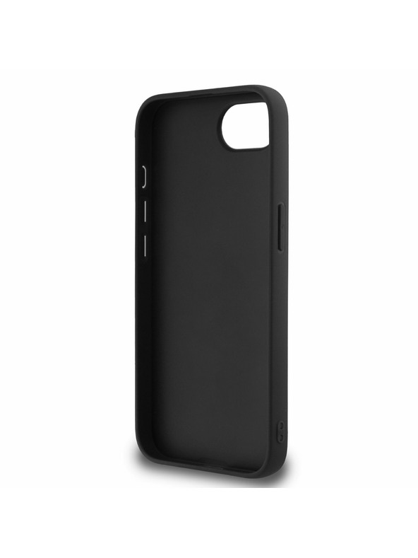 Guess Guess PU Fixed Glitter 4G Metal Logo Hátlap iPhone 16e Black