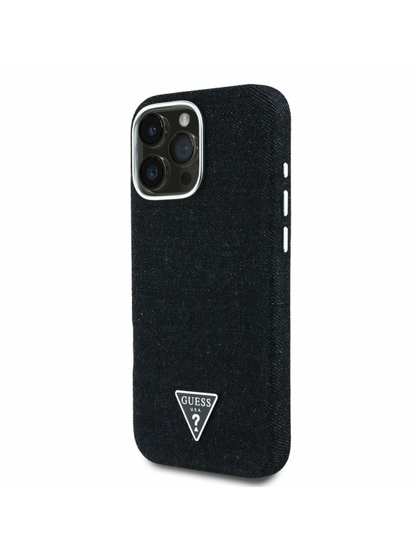 Guess Guess Farmer Háromszög Logó MagSafe Hátlap iPhone 16 Pro Black