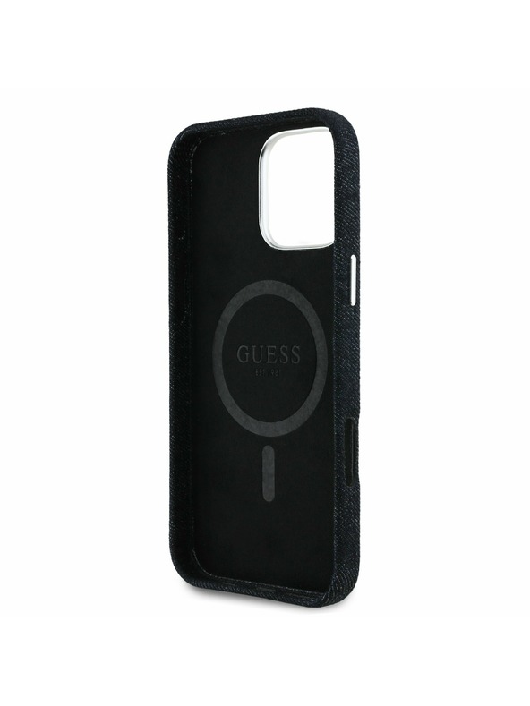 Guess Guess Farmer Háromszög Logó MagSafe Hátlap iPhone 16 Pro Black