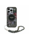 Guess Guess IML Flowers Pearl Strap MagSafe Hátlap iPhone 16 Pro Max Black