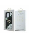 Guess Guess PU Grained Rózsák 4G Fém Logo Hátlap iPhone 16 Pro-hoz Fekete