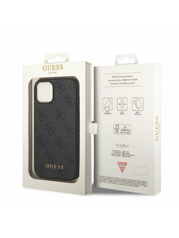 Guess Guess 4G Hátlap iPhone 14-hez Barna