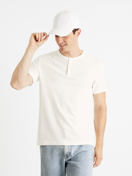 Celio Bézs színű rövid ujjú ing Celio Cegabble