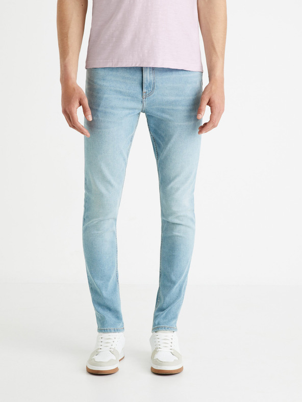 Celio Világoskék férfi skinny fit farmer Celio Foskinny1