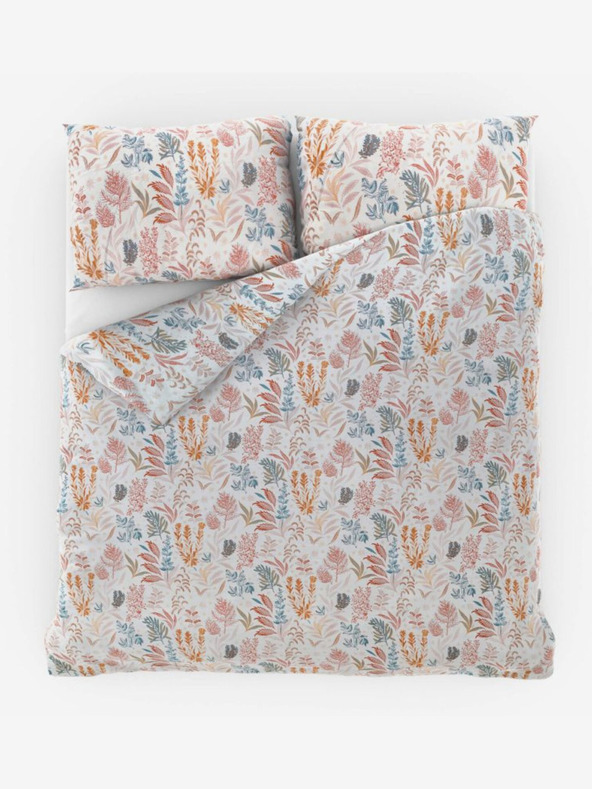 Kvalitex Luxury Collection szatén francia ágyneműhuzat 1+2, 240x200, 70x90cm Coral garden Kvalitex